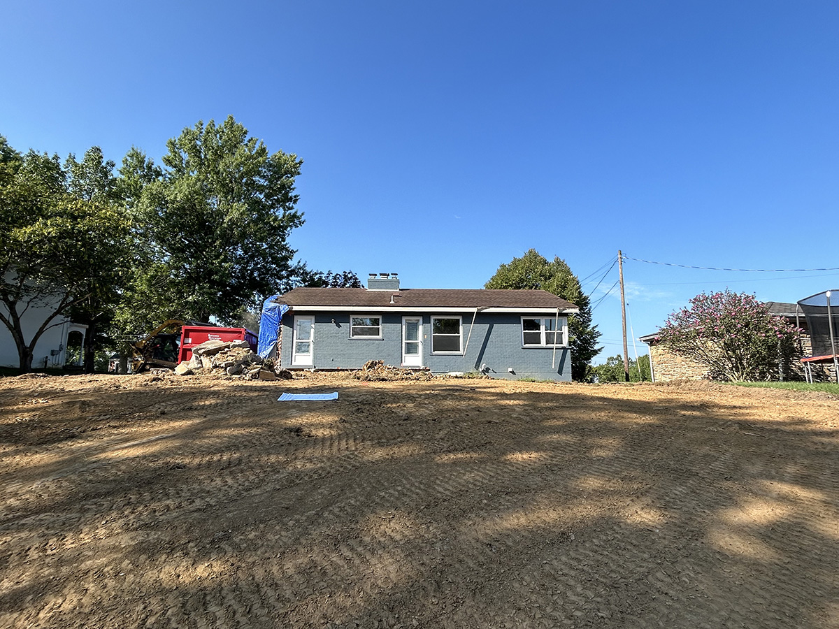 Home Rennovation, Rear Elevation, before